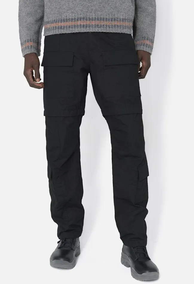 John Elliott Pants Rip Stop Zip Cargo Pant Black 8211 Men