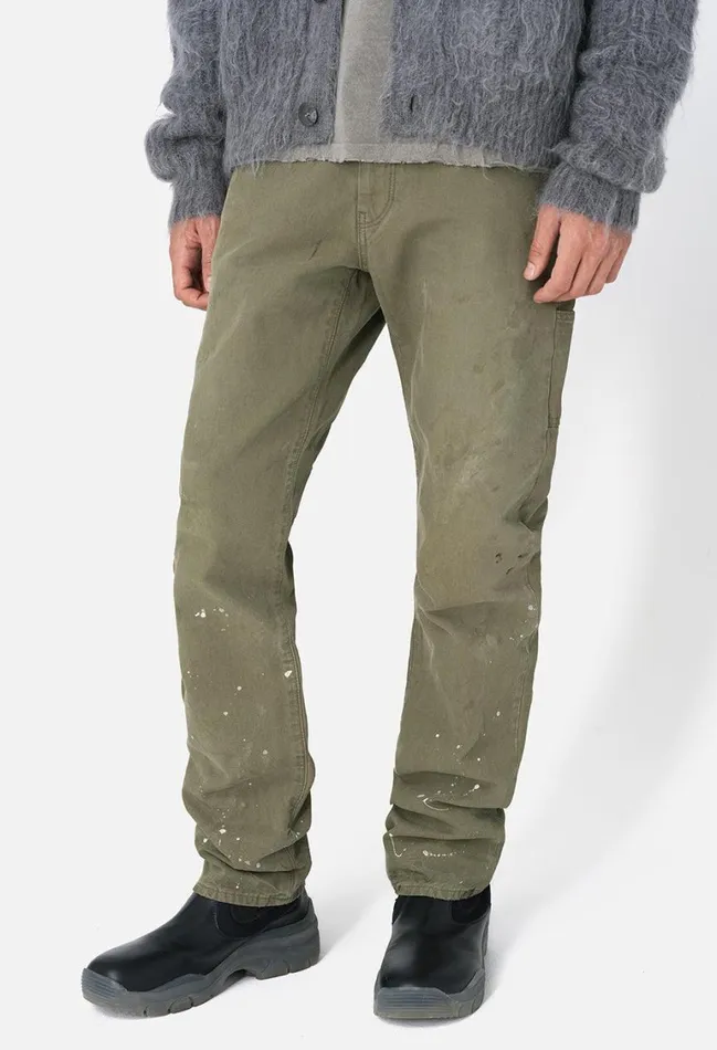 John Elliott Pants Work Pant Olive 8211 Men John Elliott Pants Work Pant Olive 8211 Men