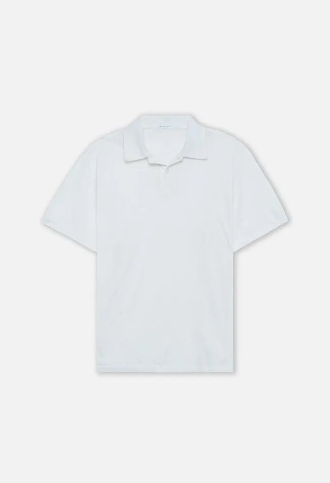 John Elliott Shirts Cotton Cashmere Polo White 8211 Men John Elliott Shirts Cotton Cashmere Polo White 8211 Men
