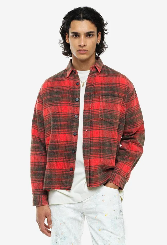John Elliott Shirts Hemi Oversized Shirt Paloma Check 8211 Men