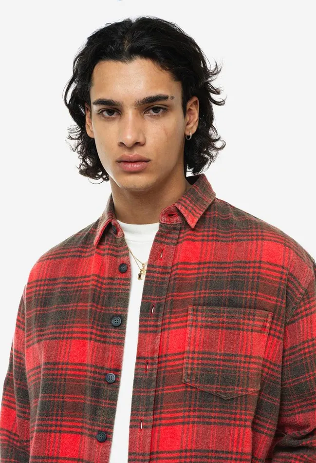 John Elliott Shirts Hemi Oversized Shirt Paloma Check 8211 Men