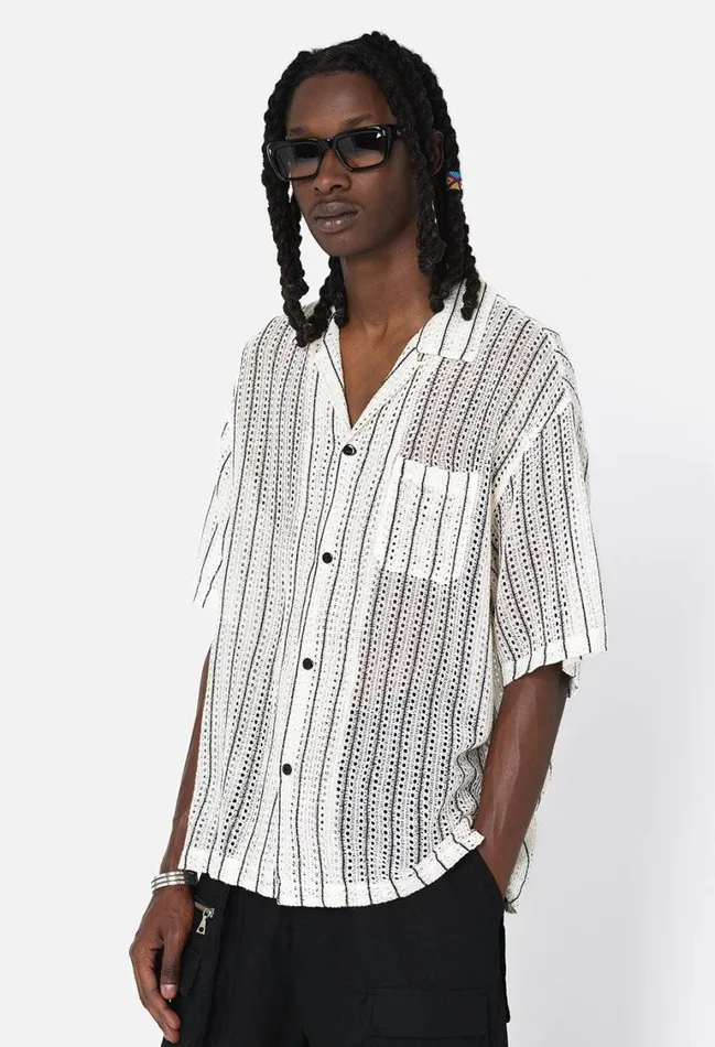 John Elliott Shirts Rana Camp Shirt Salt 8211 Men John Elliott Shirts Rana Camp Shirt Salt 8211 Men