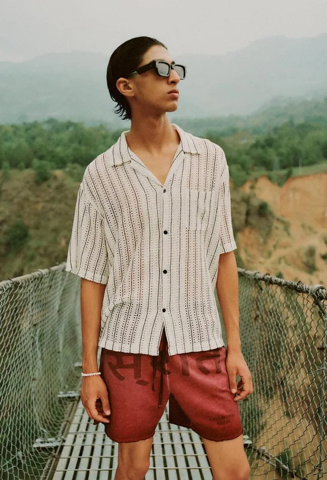John Elliott Shirts Rana Camp Shirt Salt 8211 Men John Elliott Shirts Rana Camp Shirt Salt 8211 Men