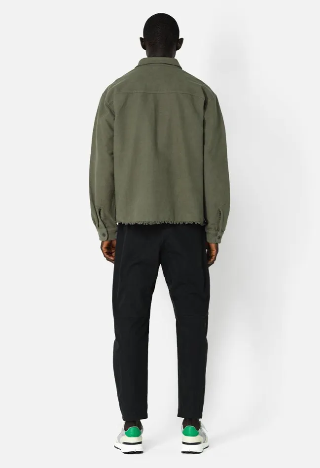 John Elliott Shirts Solid Hemi Oversized Shirt Olive 8211 Men John Elliott Shirts Solid Hemi Oversized Shirt Olive 8211 Men