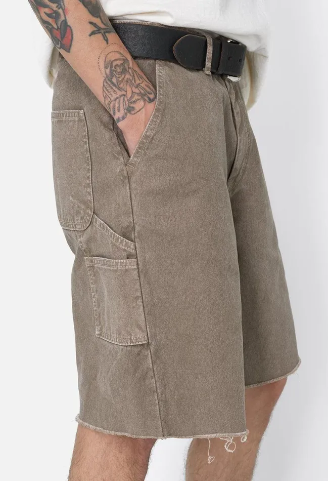 John Elliott Shorts CutOff Work Shorts Brown 8211 Men