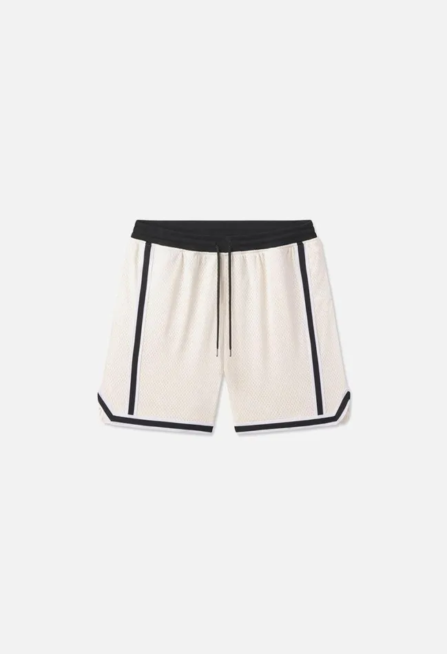 John Elliott Shorts Vintage Varsity Shorts Ivory 8211 Men John Elliott Shorts Vintage Varsity Shorts Ivory 8211 Men