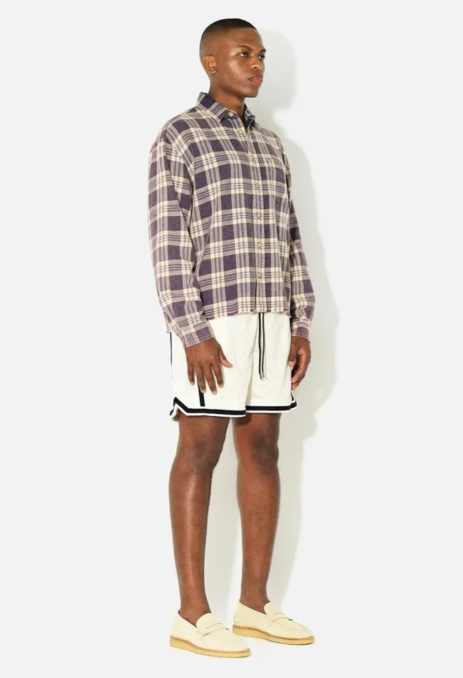 John Elliott Shorts Vintage Varsity Shorts Ivory 8211 Men John Elliott Shorts Vintage Varsity Shorts Ivory 8211 Men