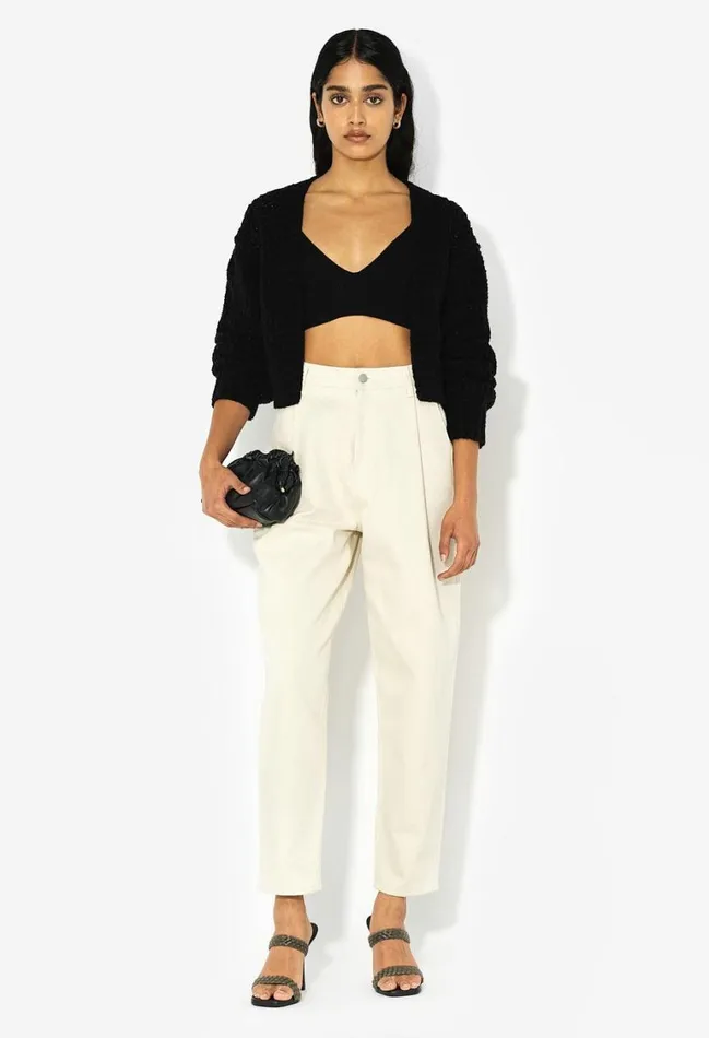 John Elliott Sweaters Foam Boucle Knit Crop Cardigan Black 8211 Women John Elliott Sweaters Foam Boucle Knit Crop Cardigan Black 8211 Women