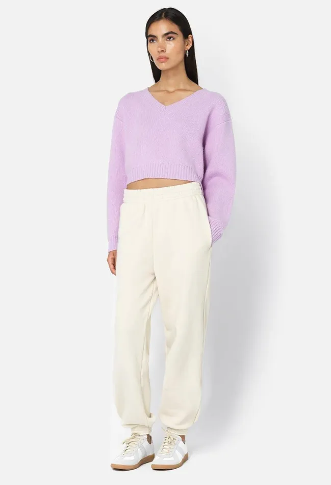 John Elliott Sweaters Foggy Wool V Neck Sweater Blush 8211 Women John Elliott Sweaters Foggy Wool V Neck Sweater Blush 8211 Women