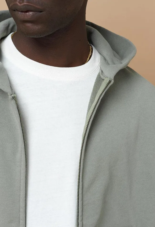John Elliott Sweatshirts Beach Full Zip Sage 8211 Men John Elliott Sweatshirts Beach Full Zip Sage 8211 Men