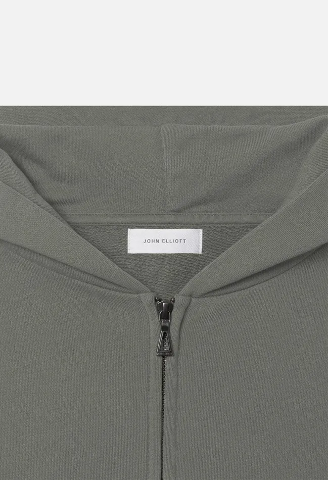 John Elliott Sweatshirts Beach Full Zip Sage 8211 Men John Elliott Sweatshirts Beach Full Zip Sage 8211 Men