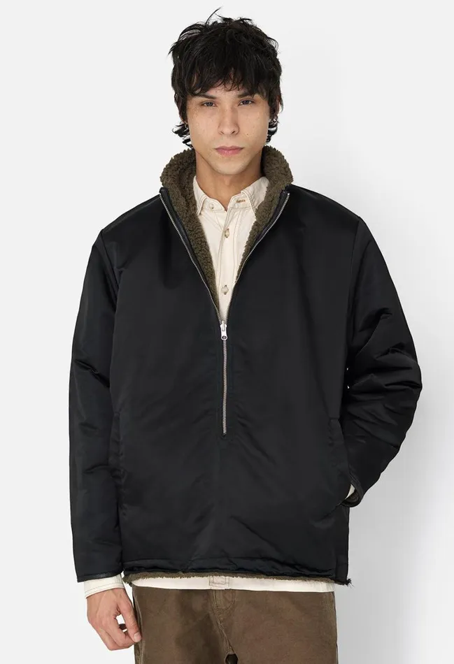 John Elliott Sweatshirts Corpus Reversible HalfZip Black X Olive 8211 Men