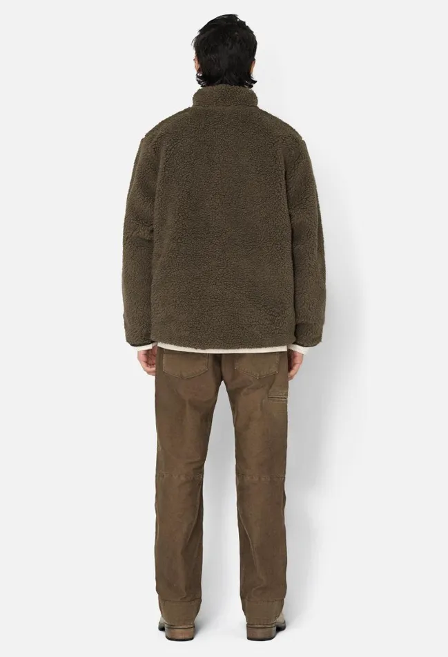 John Elliott Sweatshirts Corpus Reversible HalfZip Black X Olive 8211 Men