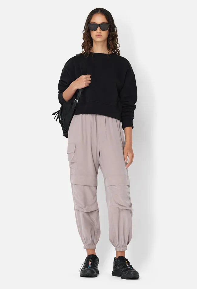 John Elliott Sweatshirts Fleeced Boca Crew Black 8211 Women