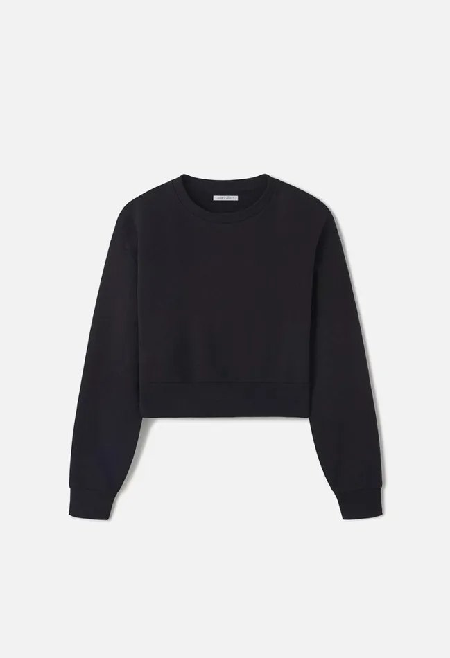 John Elliott Sweatshirts Fleeced Boca Crew Black 8211 Women John Elliott Sweatshirts Fleeced Boca Crew Black 8211 Women