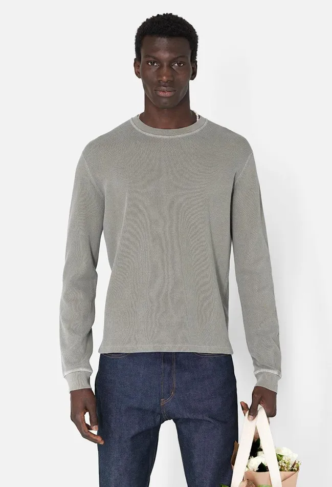 John Elliott Sweatshirts Fleet Thermal Crew Vintage Army 8211 Men John Elliott Sweatshirts Fleet Thermal Crew Vintage Army 8211 Men