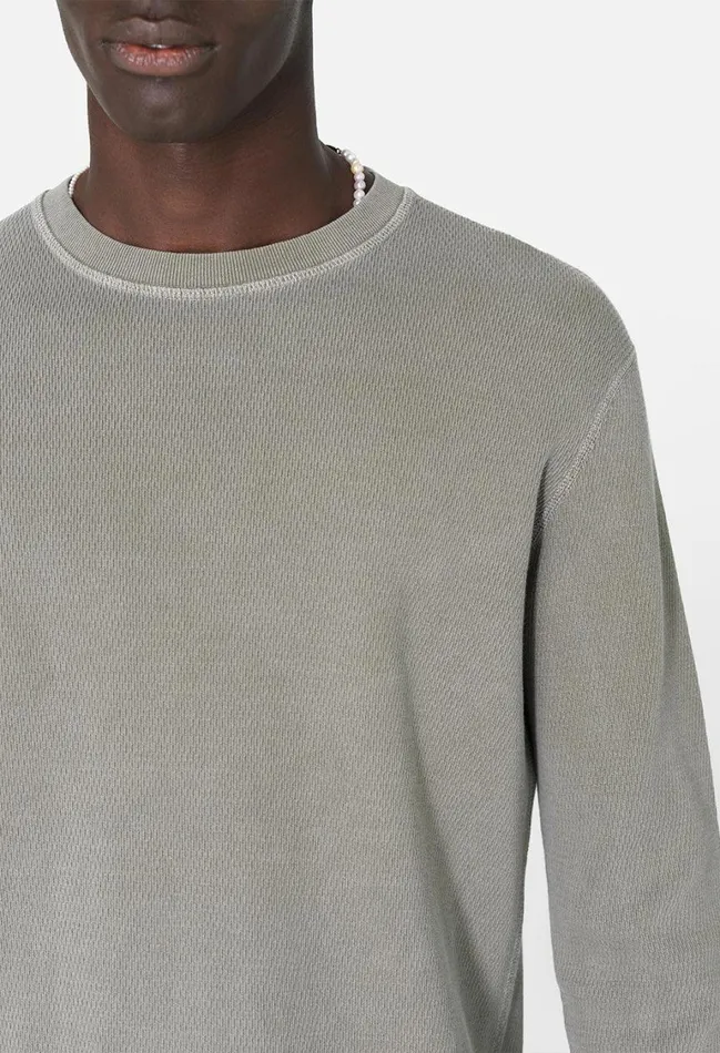 John Elliott Sweatshirts Fleet Thermal Crew Vintage Army 8211 Men John Elliott Sweatshirts Fleet Thermal Crew Vintage Army 8211 Men