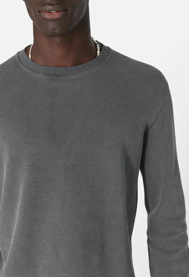 John Elliott Sweatshirts Fleet Thermal Crew Vintage Black 8211 Men John Elliott Sweatshirts Fleet Thermal Crew Vintage Black 8211 Men