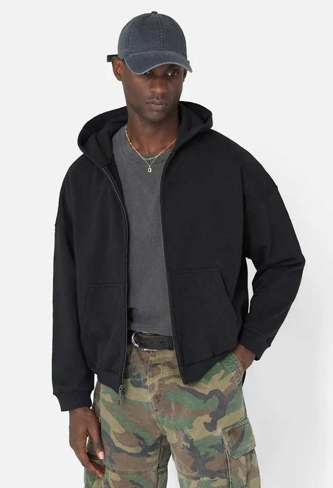 John Elliott Sweatshirts Frances Full Zip Black 8211 Men