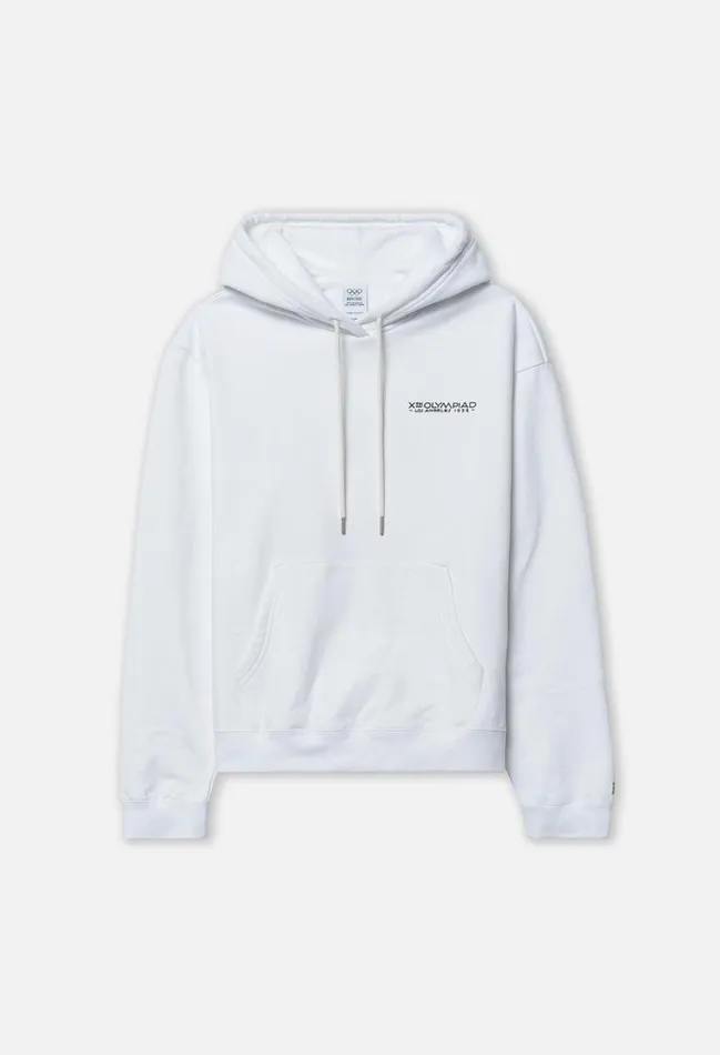 John Elliott Sweatshirts John Elliott X Olympic Heritage Los Angeles Hoodie White 8211 Men John Elliott Sweatshirts John Elliott X Olympic Heritage Los Angeles Hoodie White 8211 Men
