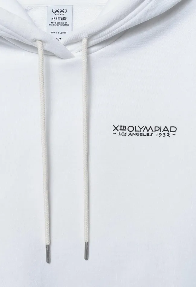 John Elliott Sweatshirts John Elliott X Olympic Heritage Los Angeles Hoodie White 8211 Men John Elliott Sweatshirts John Elliott X Olympic Heritage Los Angeles Hoodie White 8211 Men
