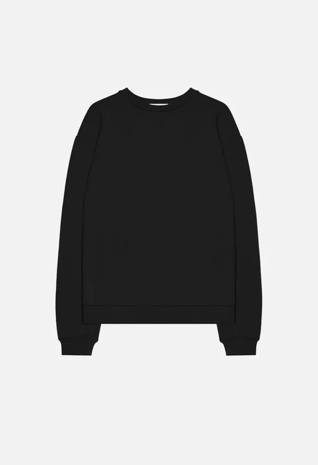 John Elliott Sweatshirts Oversized Crewneck Pullover Black 8211 Men