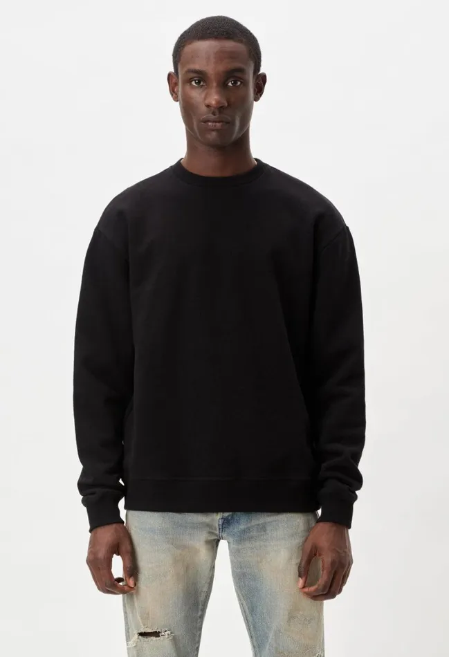 John Elliott Sweatshirts Oversized Crewneck Pullover Black 8211 Men John Elliott Sweatshirts Oversized Crewneck Pullover Black 8211 Men