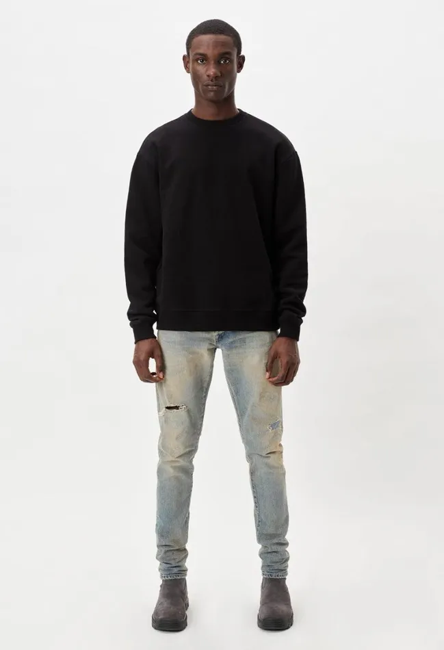 John Elliott Sweatshirts Oversized Crewneck Pullover Black 8211 Men John Elliott Sweatshirts Oversized Crewneck Pullover Black 8211 Men