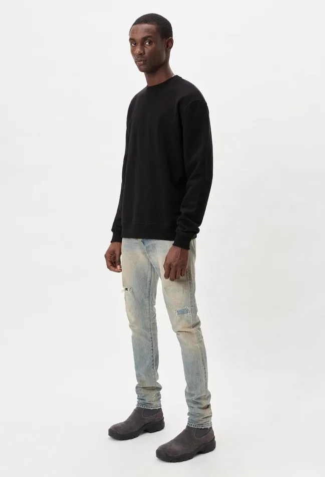 John Elliott Sweatshirts Oversized Crewneck Pullover Black 8211 Men John Elliott Sweatshirts Oversized Crewneck Pullover Black 8211 Men