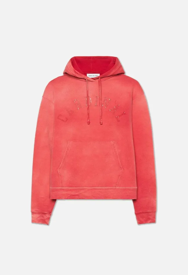 John Elliott Sweatshirts Rush Hoodie Cardinal 8211 Men