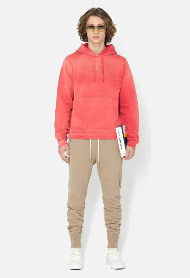 John Elliott Sweatshirts Rush Hoodie Cardinal 8211 Men John Elliott Sweatshirts Rush Hoodie Cardinal 8211 Men