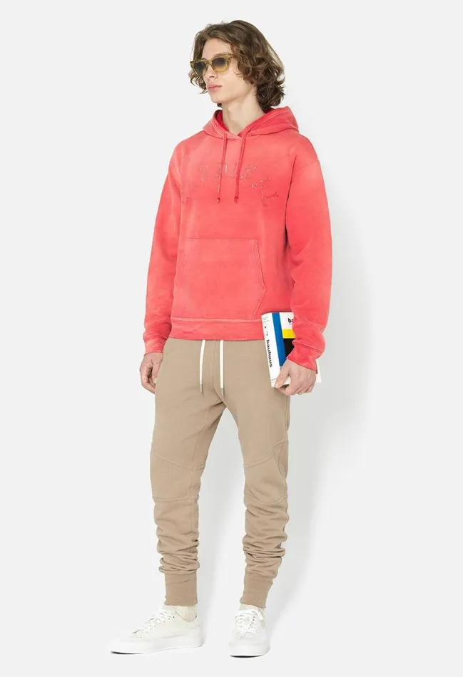 John Elliott Sweatshirts Rush Hoodie Cardinal 8211 Men John Elliott Sweatshirts Rush Hoodie Cardinal 8211 Men