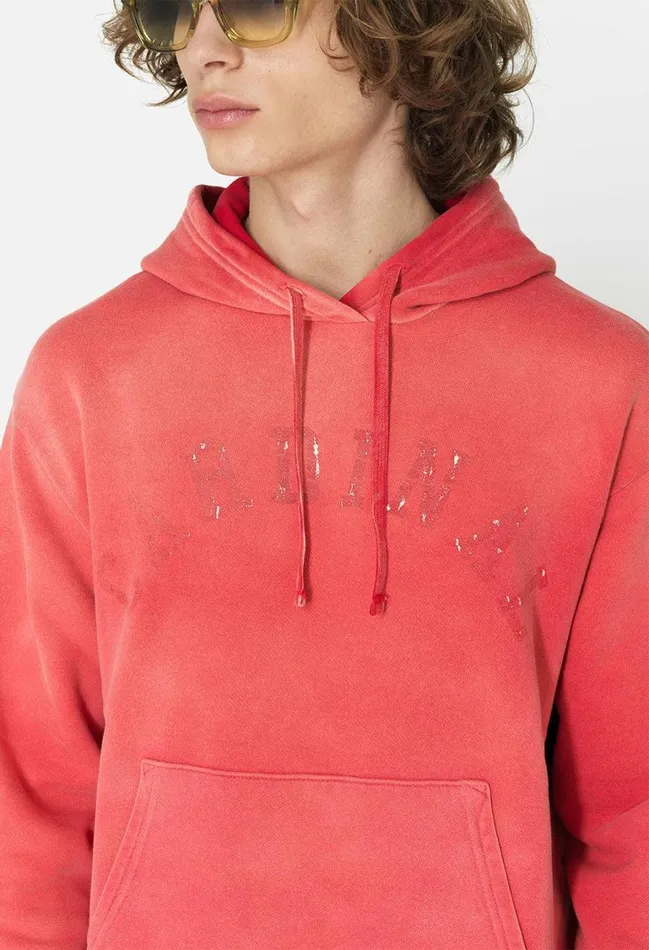 John Elliott Sweatshirts Rush Hoodie Cardinal 8211 Men John Elliott Sweatshirts Rush Hoodie Cardinal 8211 Men