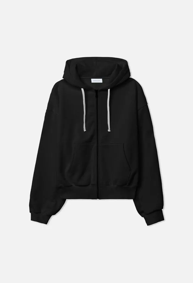 John Elliott Sweatshirts Studio Fleece Bogota Full Zip Black 8211 Men