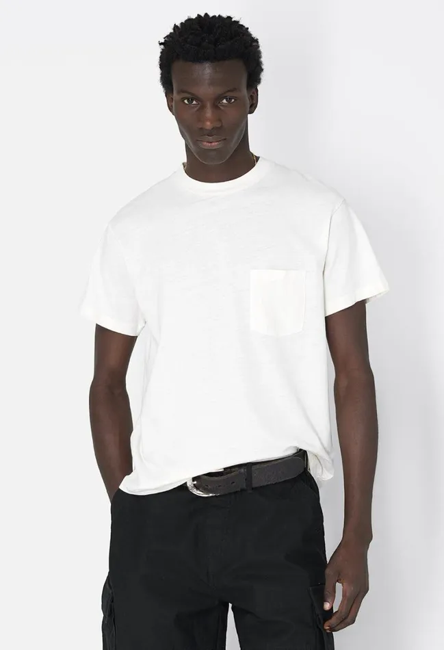 John Elliott Tees Campus Pocket Tee Salt 8211 Men