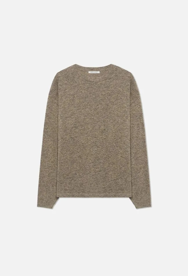 John Elliott Tees CoMix Cropped Ls Tee Desert Sand 8211 Men