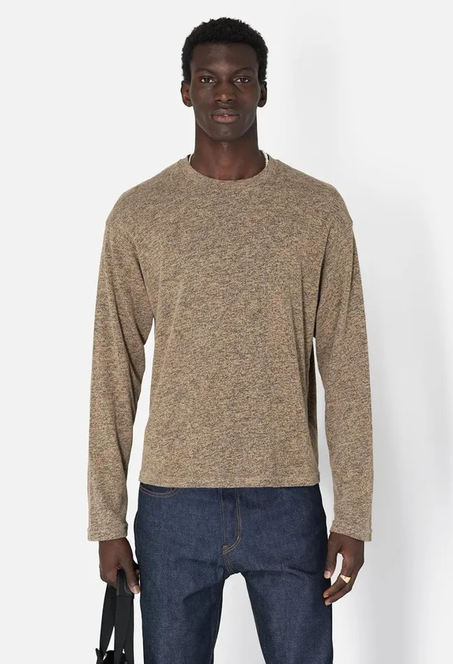 John Elliott Tees CoMix Cropped Ls Tee Desert Sand 8211 Men John Elliott Tees CoMix Cropped Ls Tee Desert Sand 8211 Men