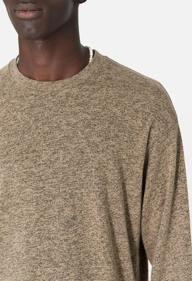 John Elliott Tees CoMix Cropped Ls Tee Desert Sand 8211 Men John Elliott Tees CoMix Cropped Ls Tee Desert Sand 8211 Men