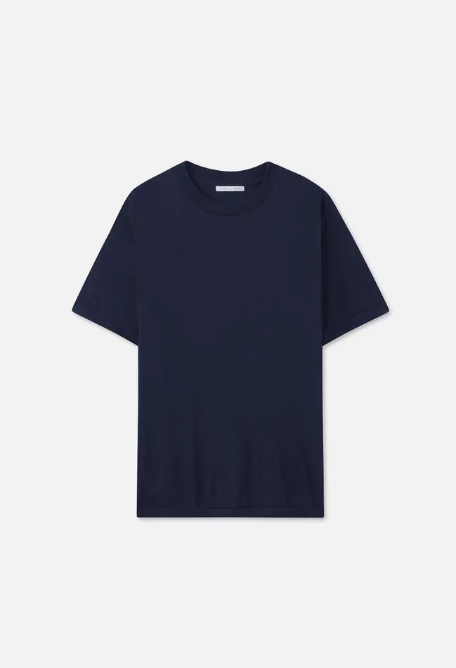 John Elliott Tees Cotton Cashmere Crew Navy 8211 Men John Elliott Tees Cotton Cashmere Crew Navy 8211 Men