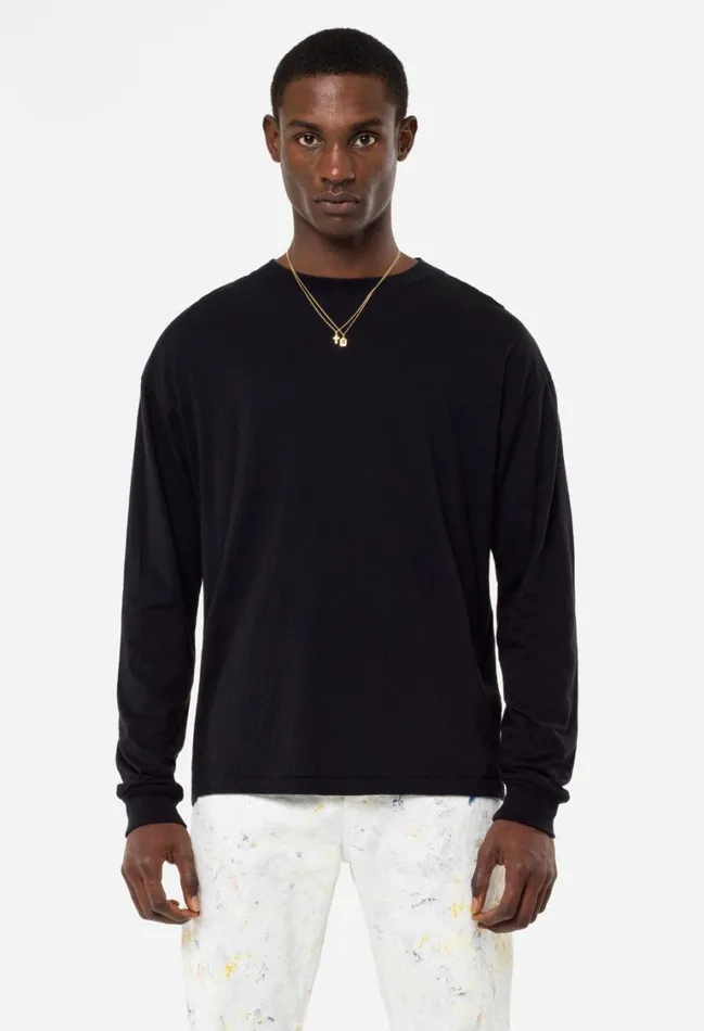 John Elliott Tees Cotton Cashmere Pullover Black 8211 Men John Elliott Tees Cotton Cashmere Pullover Black 8211 Men