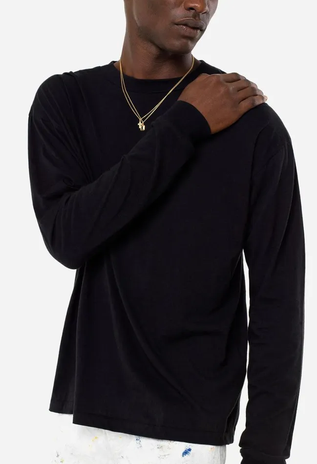 John Elliott Tees Cotton Cashmere Pullover Black 8211 Men John Elliott Tees Cotton Cashmere Pullover Black 8211 Men