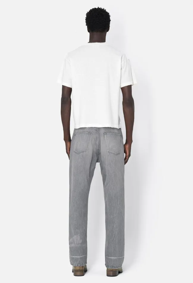John Elliott Tees Folsom Reversed Cropped Tee Vintage White 8211 Men John Elliott Tees Folsom Reversed Cropped Tee Vintage White 8211 Men
