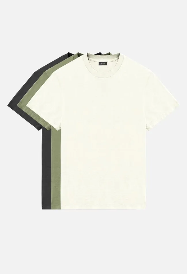 John Elliott Tees Foundation 3 Pack Tees Natural 8211 Men