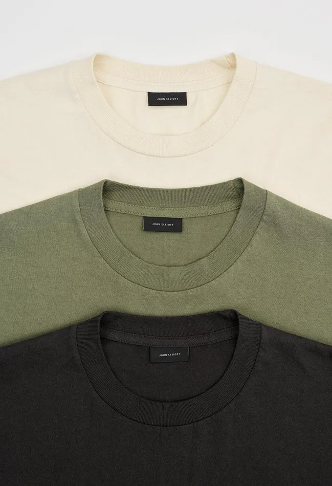 John Elliott Tees Foundation 3 Pack Tees Natural 8211 Men