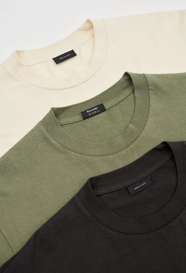 John Elliott Tees Foundation 3 Pack Tees Natural 8211 Men