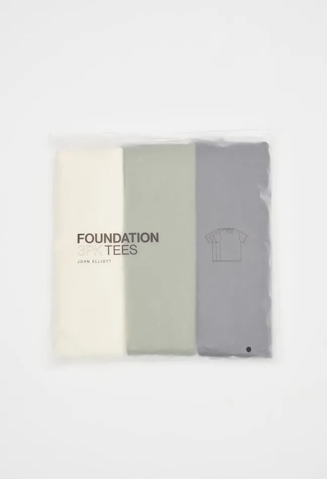 John Elliott Tees Foundation 3 Pack Tees Natural 8211 Men