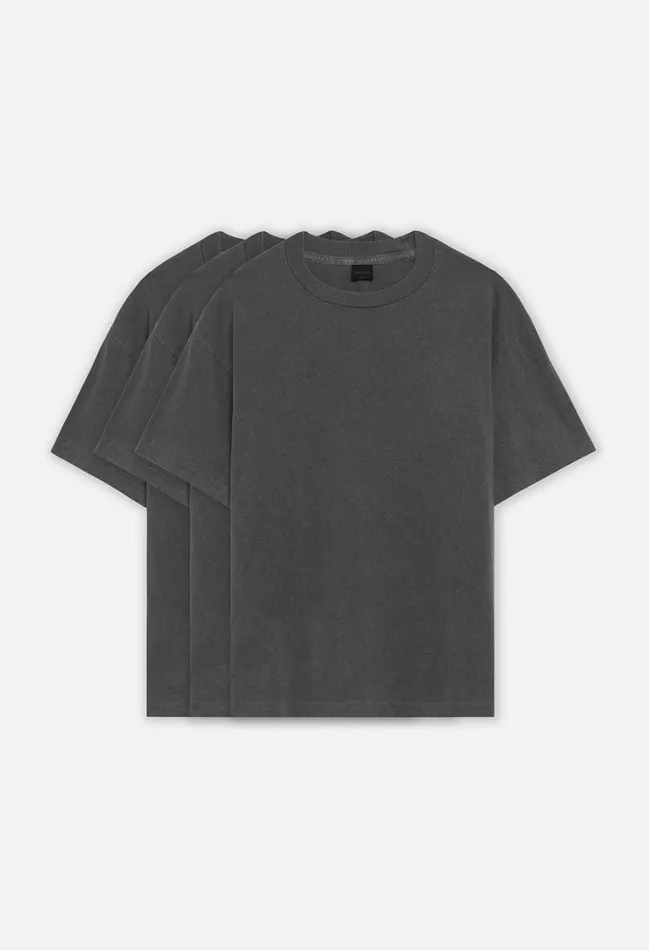 John Elliott Tees Foundation 3 Pack Vintage Tee Washed Black 8211 Men