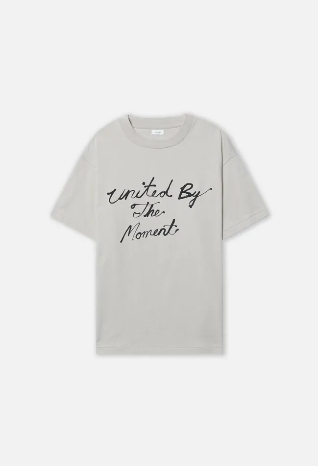 John Elliott Tees John Elliott United By The Moment Tee Grey 8211 Men