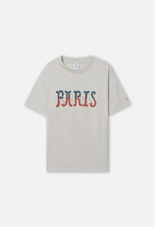 John Elliott Tees John Elliott X Olympic Heritage Paris University Tee Grey 8211 Men John Elliott Tees John Elliott X Olympic Heritage Paris University Tee Grey 8211 Men