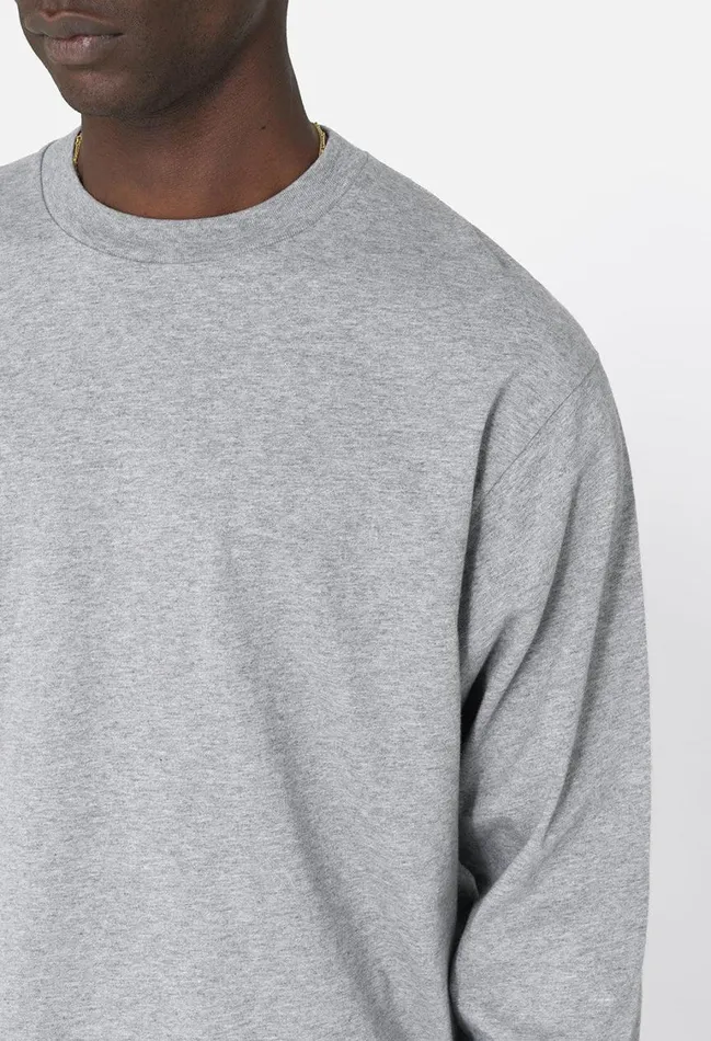 John Elliott Tees Ls University Tee Heather Grey 8211 Men John Elliott Tees Ls University Tee Heather Grey 8211 Men
